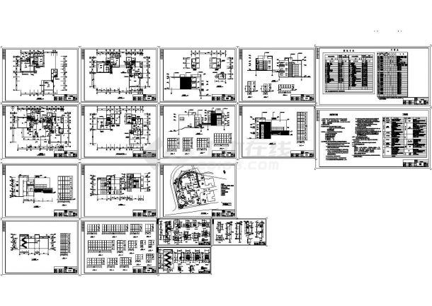 某高档豪华别墅建筑详细设计施工方案CAD图纸-图一