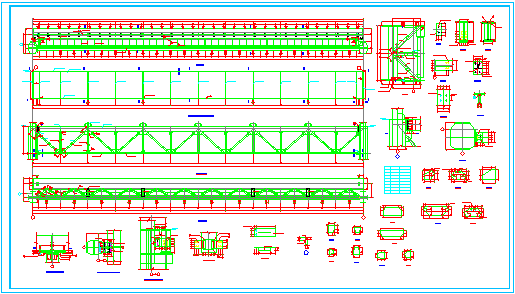 某50t吊车梁详细设计cad结构施工图纸_图1
