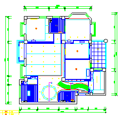 104平米室内家庭精装修cad平立面施工图纸-图二