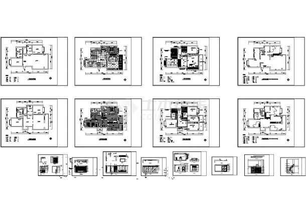 某现代梦园别墅建筑详细设计施工方案CAD图纸-图一
