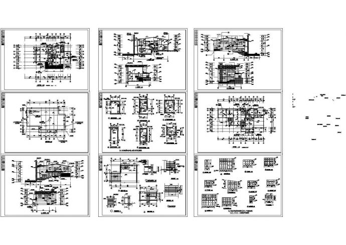 某现代临水别墅建筑详细设计施工方案CAD图纸_图1