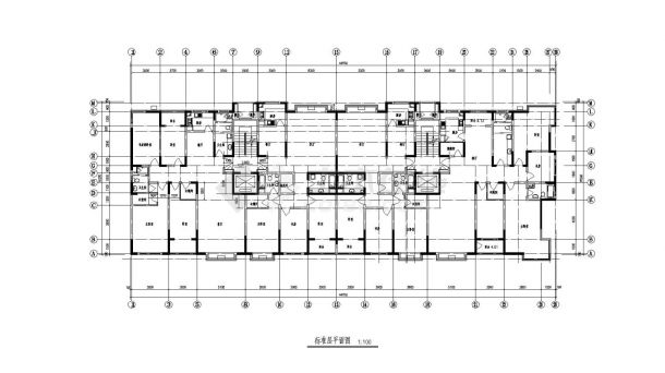 某高层阁楼住宅楼设计CAD参考详图-图二
