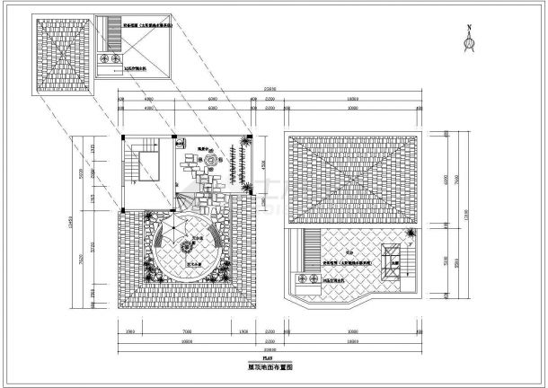 某现代海景花园别墅建筑方案设计详细施工CAD图纸-图二