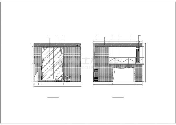 某现代广东珠海别墅建筑方案设计详细施工CAD图纸-图二