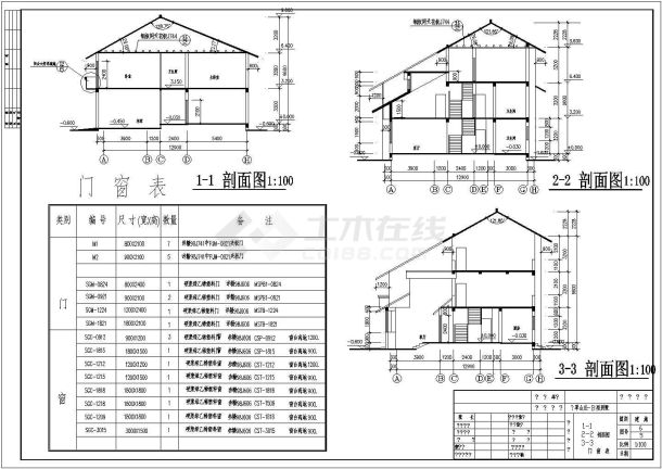 某现代翡翠山庄别墅建筑方案设计详细施工CAD图纸-图二