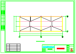 某地区菜场市钢结构建筑CAD施工设计图纸-图二
