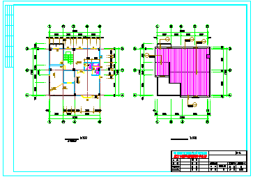 某地区别墅建筑整套cad施工设计图-图一