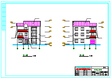 某地区别墅建筑整套cad施工设计图-图二