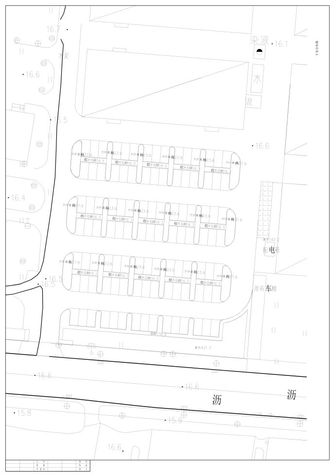 电子产业园停车场管网给排水施工图_图1