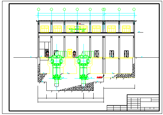 地一级水电站全套cad设计施工图纸