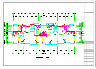 某地多层六层楼建筑给排水CAD施工设计图纸_图1
