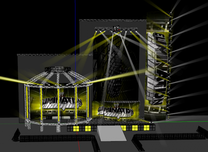 钢结构搭建 舞台su模型_图1