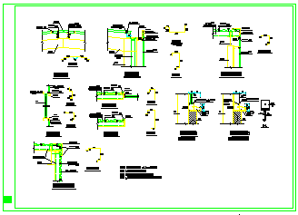某钢结构各类节点大样cad设计施工图-图一