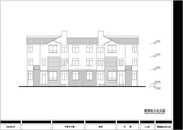某小型农宅建筑详细设计方案施工CAD图纸-图二