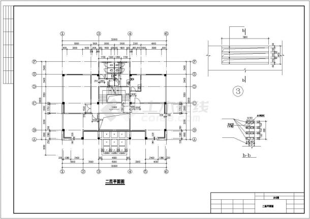 某电子有限公司办公楼全套建筑施工图-图二