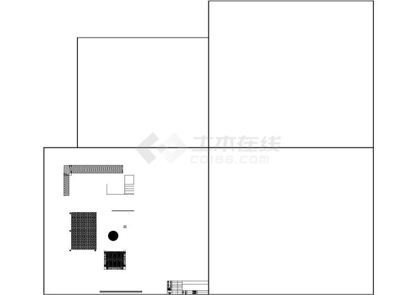 某小区低成本小型别墅建筑详细设计方案施工CAD图纸-图二