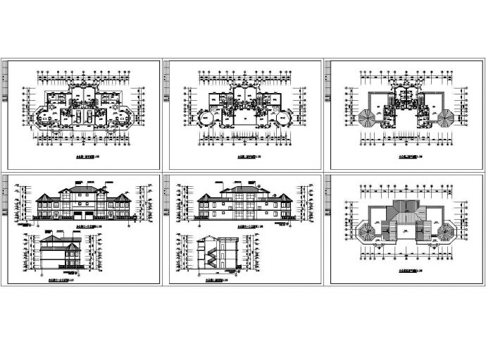 某地区经典大户型办公别墅建筑结构设计方案施工CAD图纸_图1