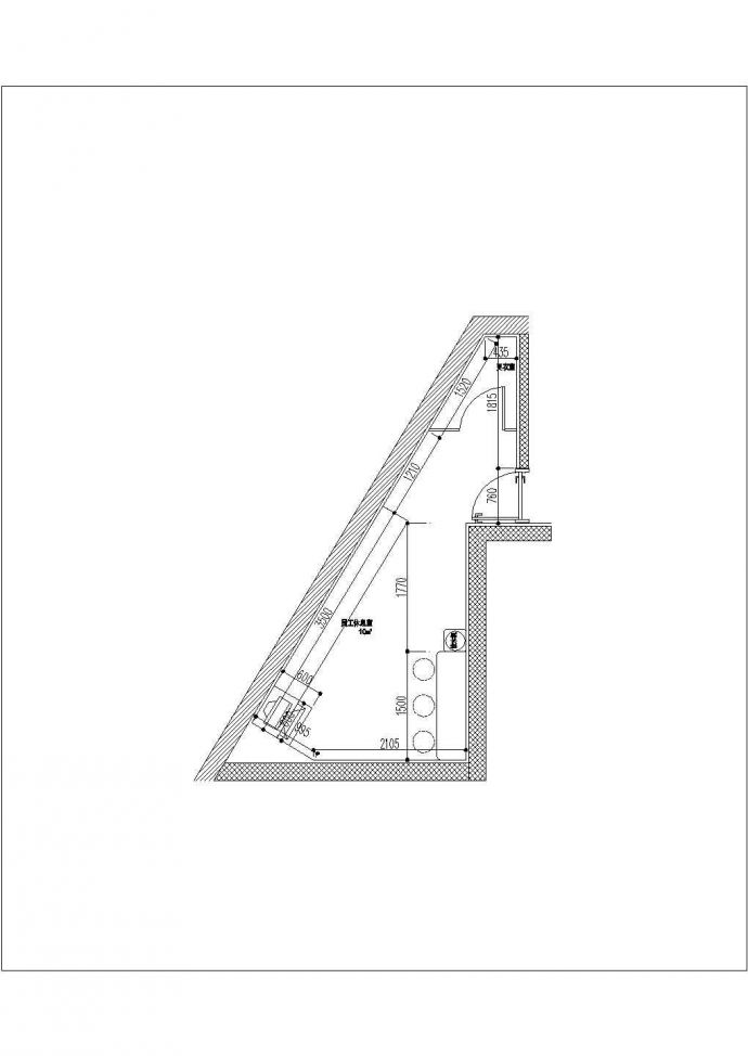 某肯德基施工CAD经理室员工室大样完整节点设计图_图1
