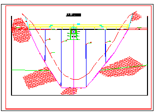 某工程投标大坝结构cad施工图纸_图1