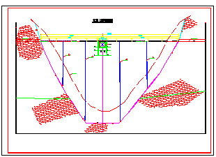 某工程投标大坝结构cad施工图纸
