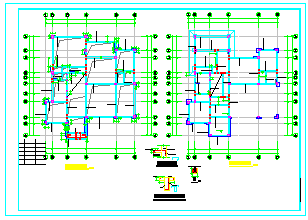 某经典别墅详细结构整套CAD平立设计图纸-图二