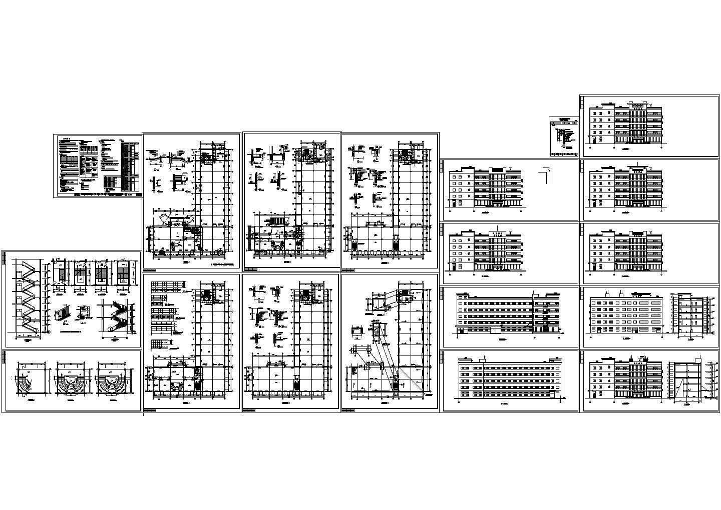 厂房设计_某经典标准小型厂房建筑全套设计施工CAD图纸