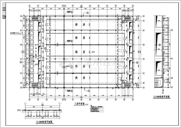 厂房设计_某经典标准茂扬厂房建筑完整设计施工CAD图纸-图二