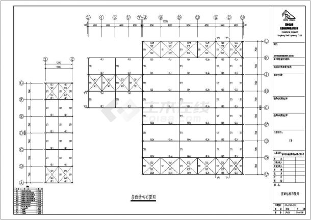 厂房设计_某经典标准型公司投资钢结构厂房设计施工CAD图纸-图一