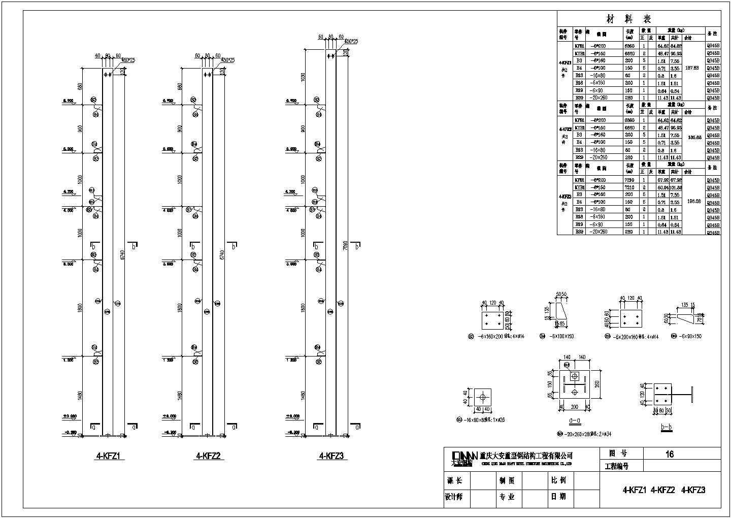 厂房设计_某经典标准型公司4#钢结构工程厂房设计施工CAD图纸
