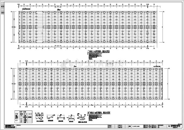 某现代标准江苏安华细化钢结构设计施工CAD图纸-图二