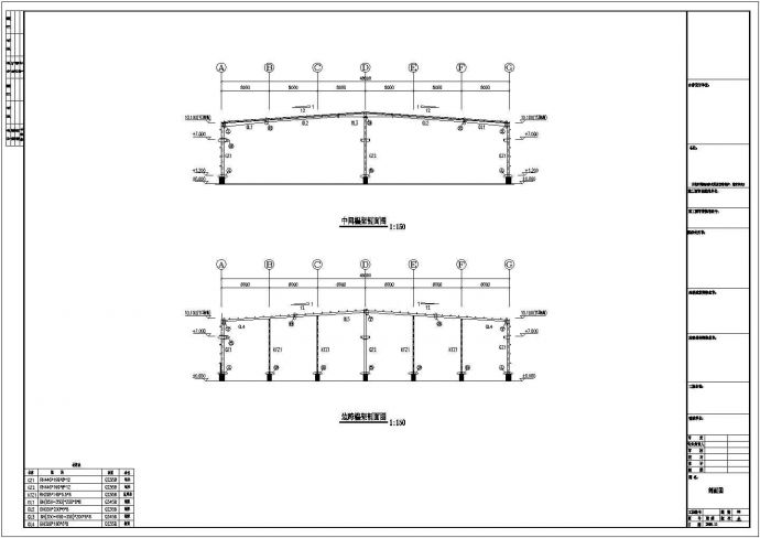 某现代标准江苏常州钢结构方案设计施工CAD图纸_图1