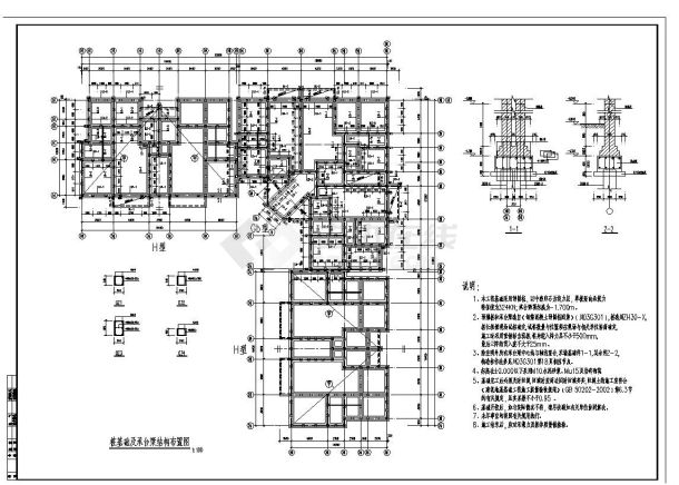 某城市小区建筑工程结构布置参考详图-图四