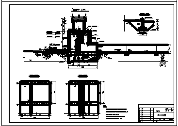 某橡胶坝冲砂闸cad设计大样图-图一