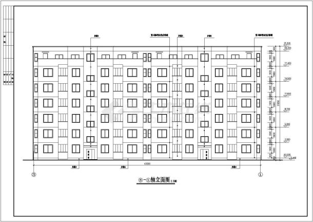 某风景度假区高级住宅建筑设计方案CAD图纸-图一