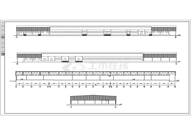 厂房设计_某现代标准食品厂房方案设计详细施工CAD图纸-图二