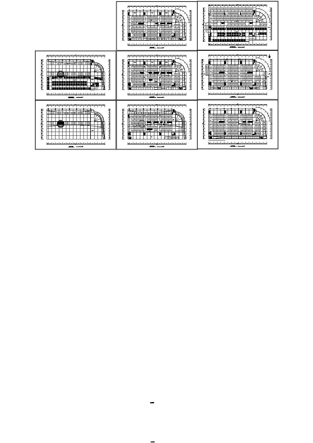 某现代标准市场建筑方案设计详细施工CAD图纸