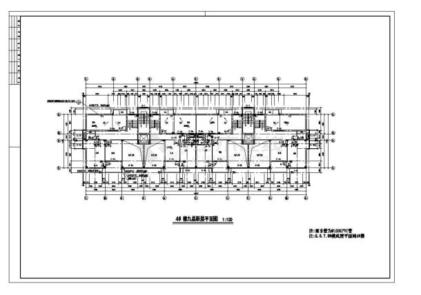 某市高层建筑工程结构布置CAD详图-图二