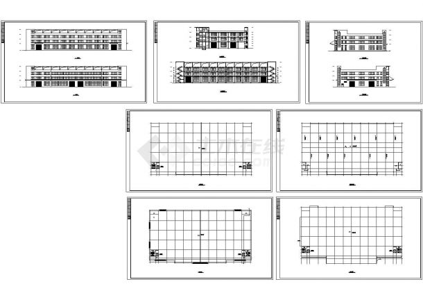 厂房设计_某现代标准五金公司厂房建筑设计详细施工CAD图纸-图一