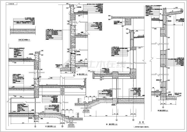 某现代标准动力站建筑设计详细施工CAD图纸-图二