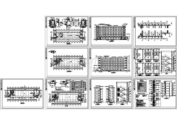 厂房设计_某现代标准大型公司厂房建筑设计详细施工CAD图纸-图一