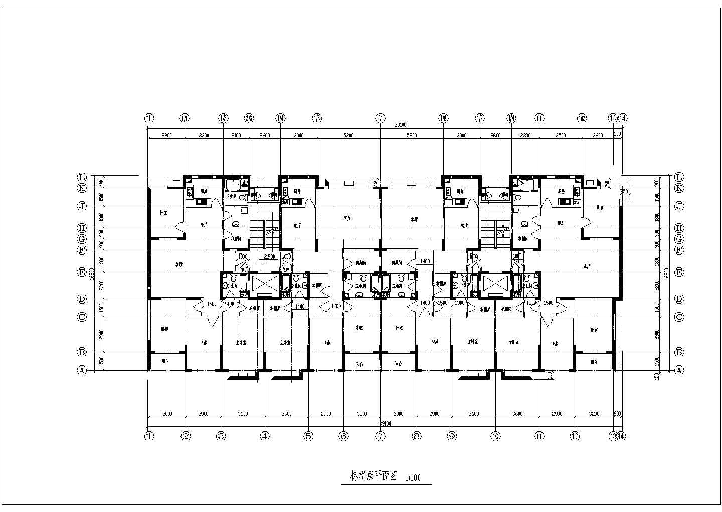 住宅设计_3栋9层小高层住宅扩初设计CAD图