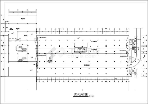 商住楼设计_6层带地下室商住综合楼建筑CAD图-图二