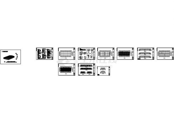 某现代标准型东升二厂40米跨度工程设计详细施工CAD图纸-图一