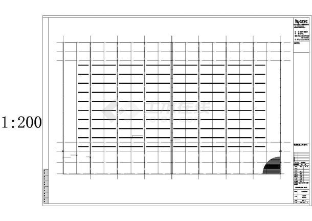 某现代标准型某公司钢铁物流B区仓储设计详细施工CAD图纸-图二