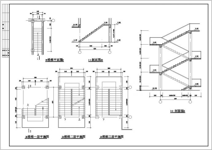 某仿古清式三层框架结构公建（民族百货）设计cad全套建筑施工图（含设计说明）_图1