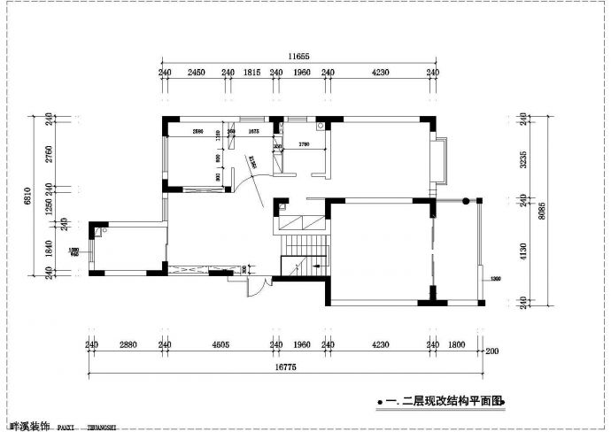 两居室室内装修CAD参考图_图1