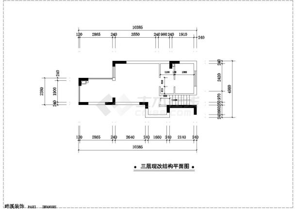 两居室室内装修CAD参考图-图二