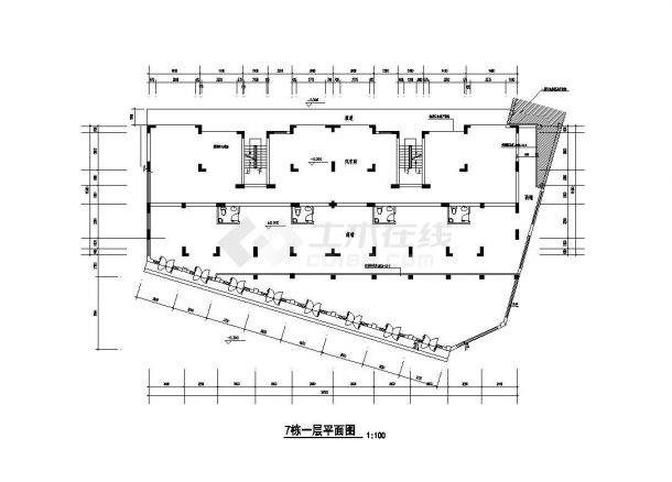 某市新楼房建筑工程设计CAD详图-图一