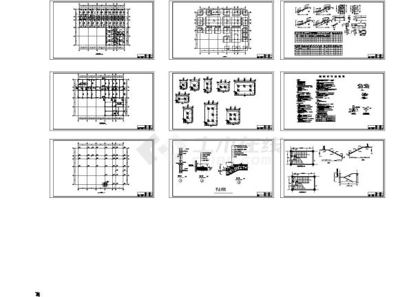 土木工程毕业设计_某倒L型框架教学楼结构施工图纸（毕业设计）-图一
