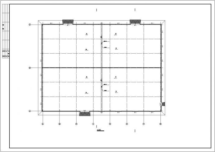 某普通车间门式钢结构建筑设计CAD图_图1